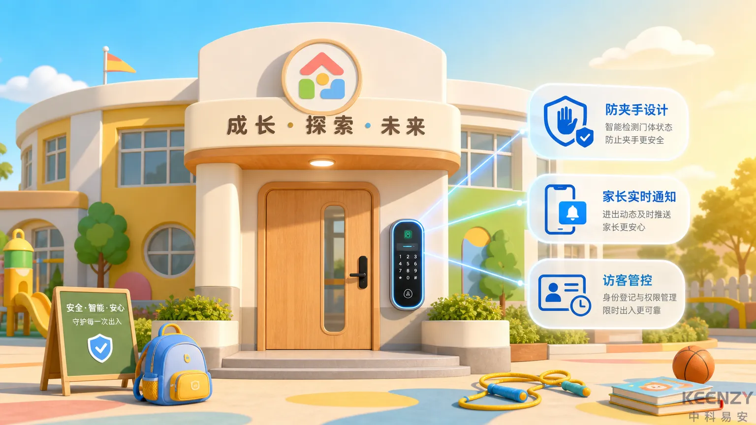 幼儿园中小学联网门锁儿童安全优先设计方案