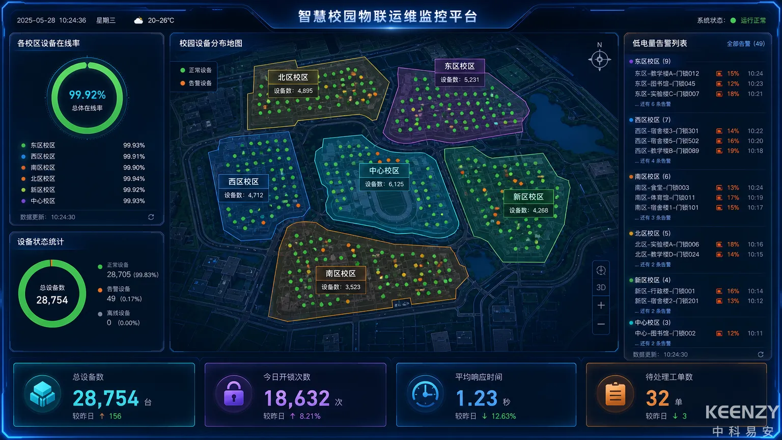 多校区运维分级响应体系与数据监控大屏