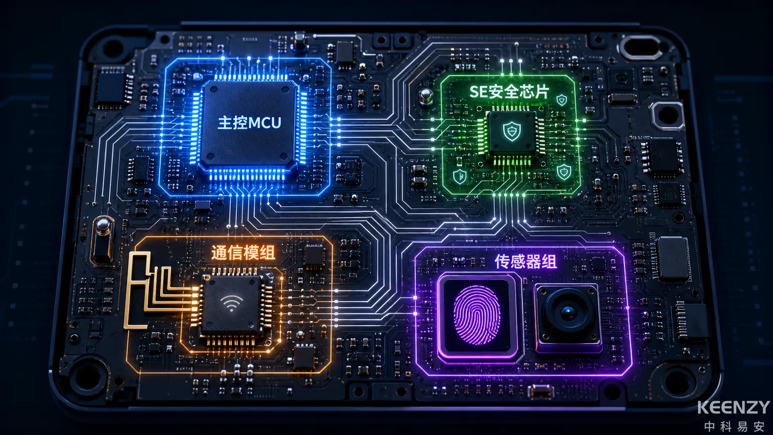 联网门锁四大芯片模块架构全景