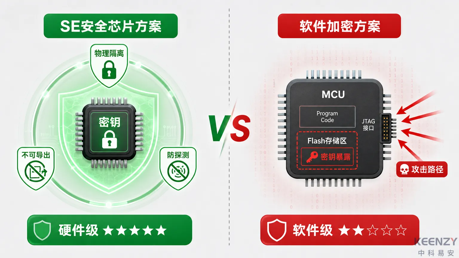 联网门锁SE安全芯片与软件加密的安全层级对比