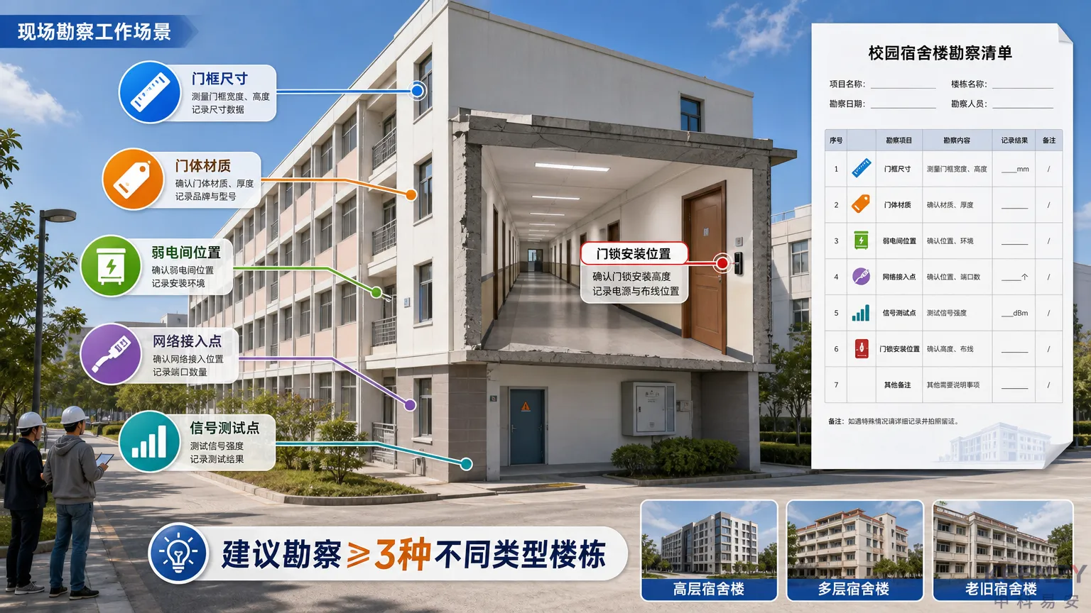 联网门锁项目现场勘察与组网方案设计要点