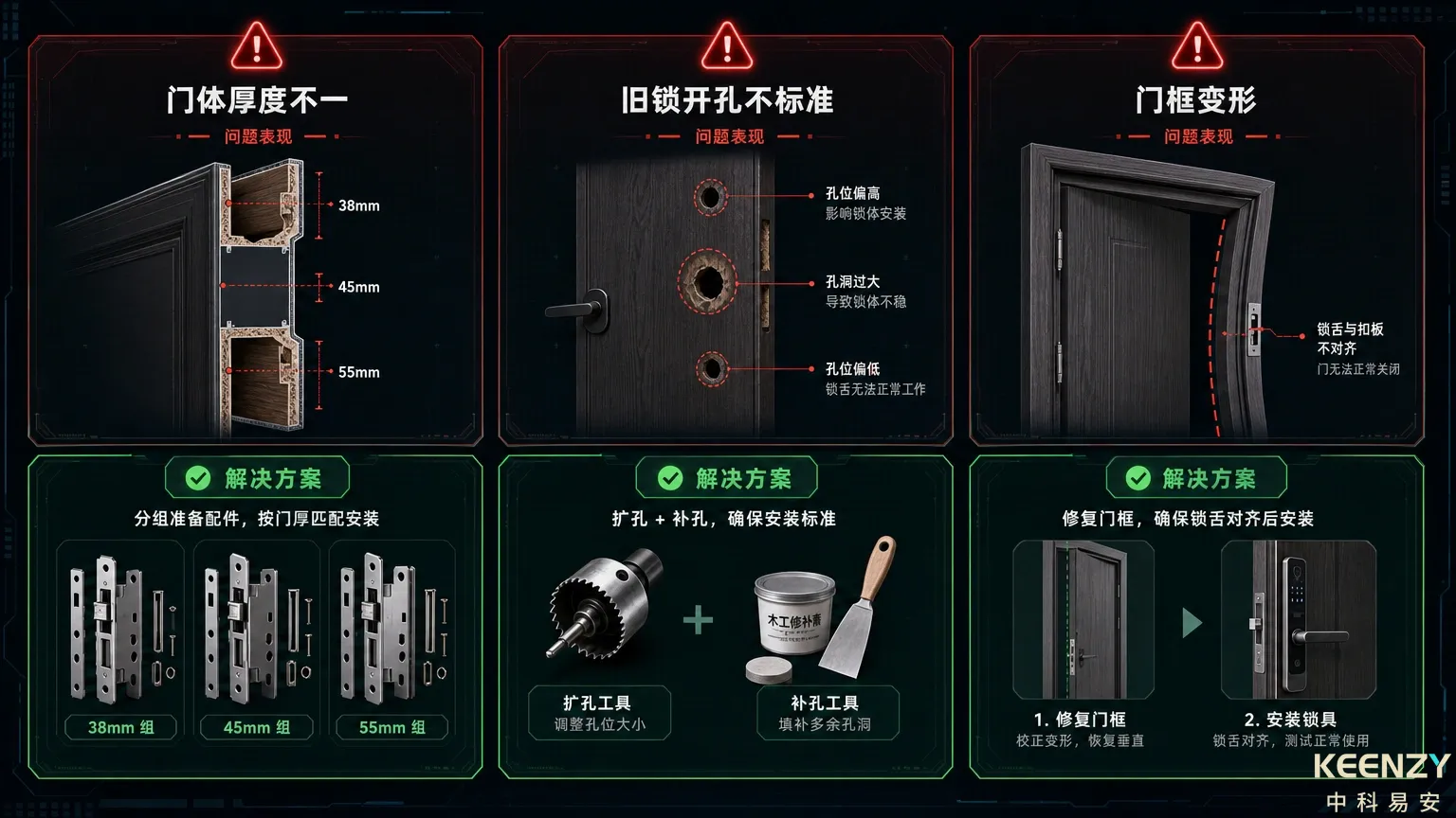联网门锁改造项目门体适配三大常见挑战与解决方案