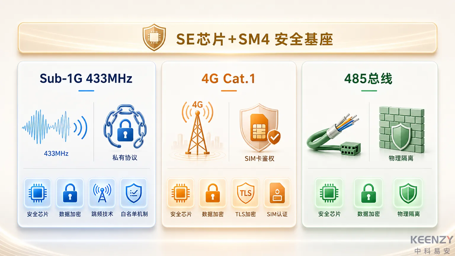 不同组网方案安全特性对比分析图