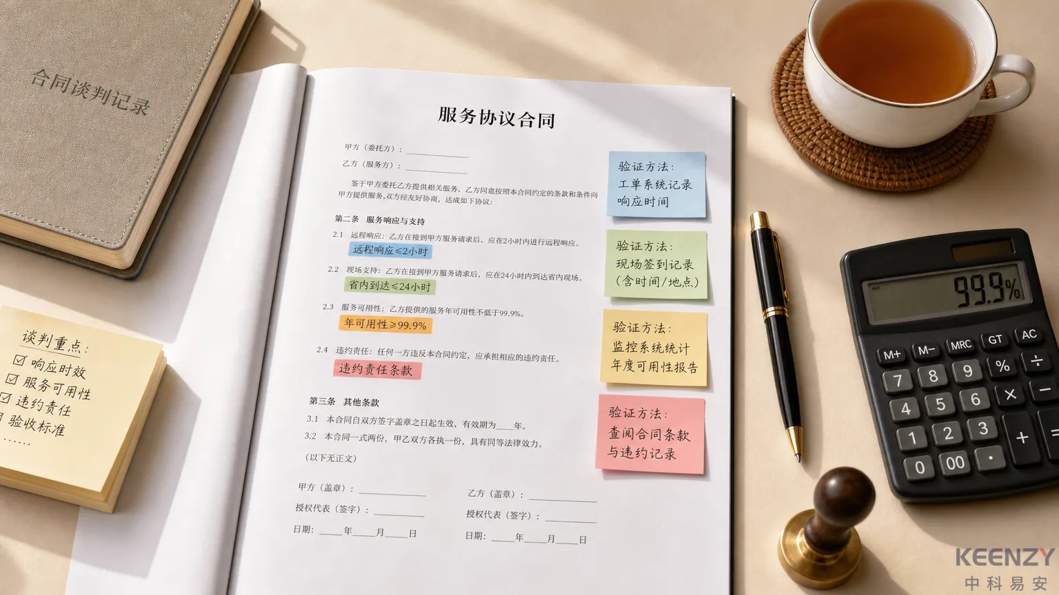 联网门锁售后SLA量化指标合同化落地建议