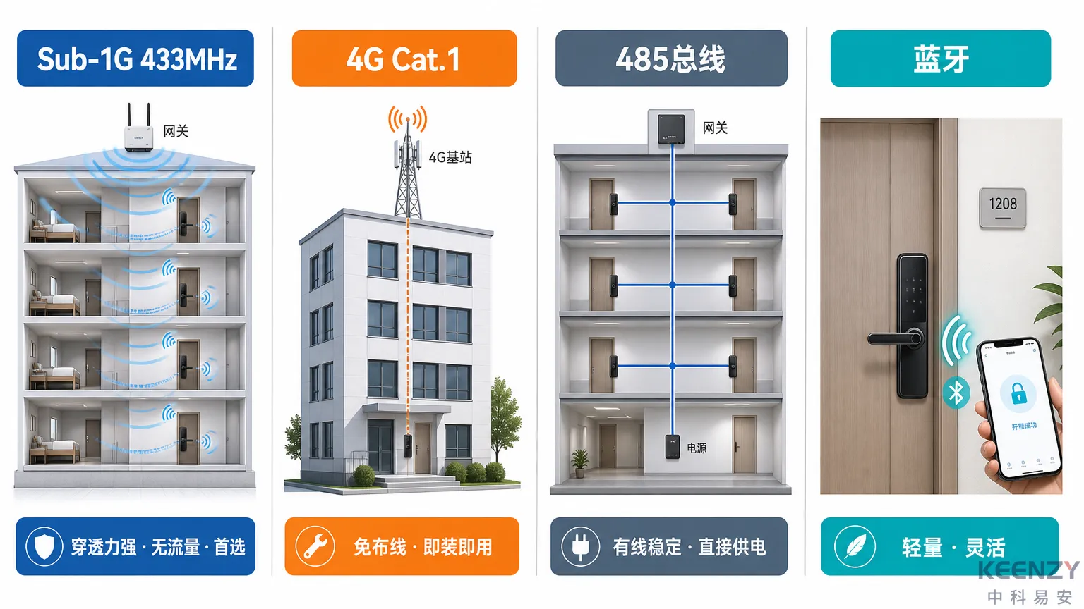 KEENZY中科易安四大核心组网方案技术架构